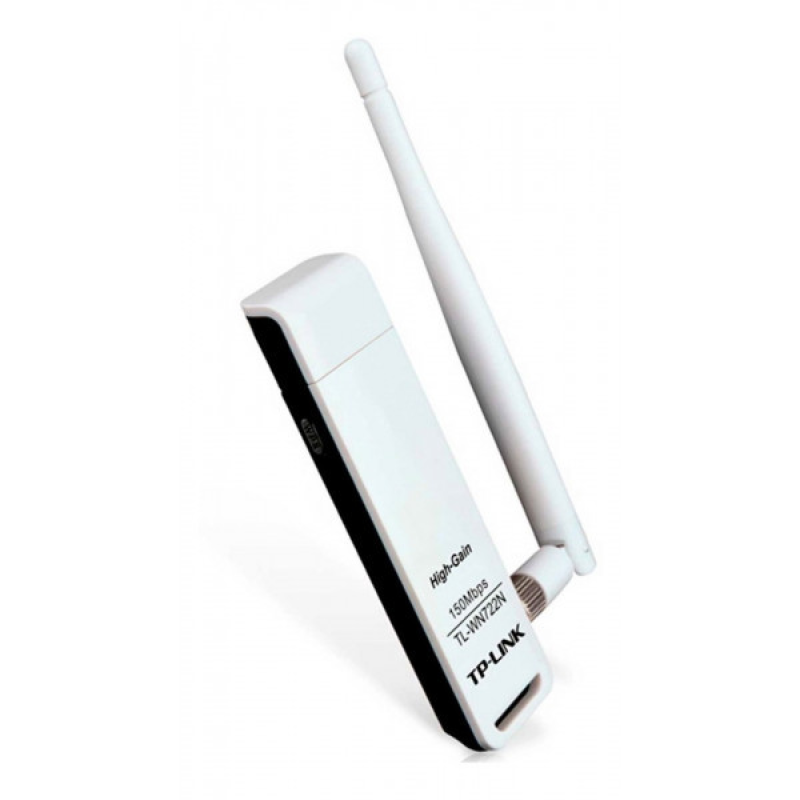 Адаптер TP-Link TL-WN722N WRL 150 Мбіт/с USB-адаптер підвищеної потужності (TL-WN722N) Адаптер TP-Link TL-WN722N WRL 150 Мбіт/с USB-адаптер підвищеної потужності (TL-WN722N)