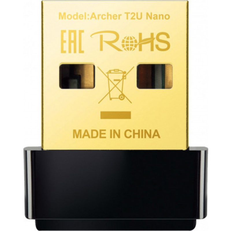 Адаптер WiFi TP-Link Archer T2U Nano, AC600 Nano Wi-Fi USB Adapter,433Mbps at 5GHz + 200Mbps at 2.4G (Archer