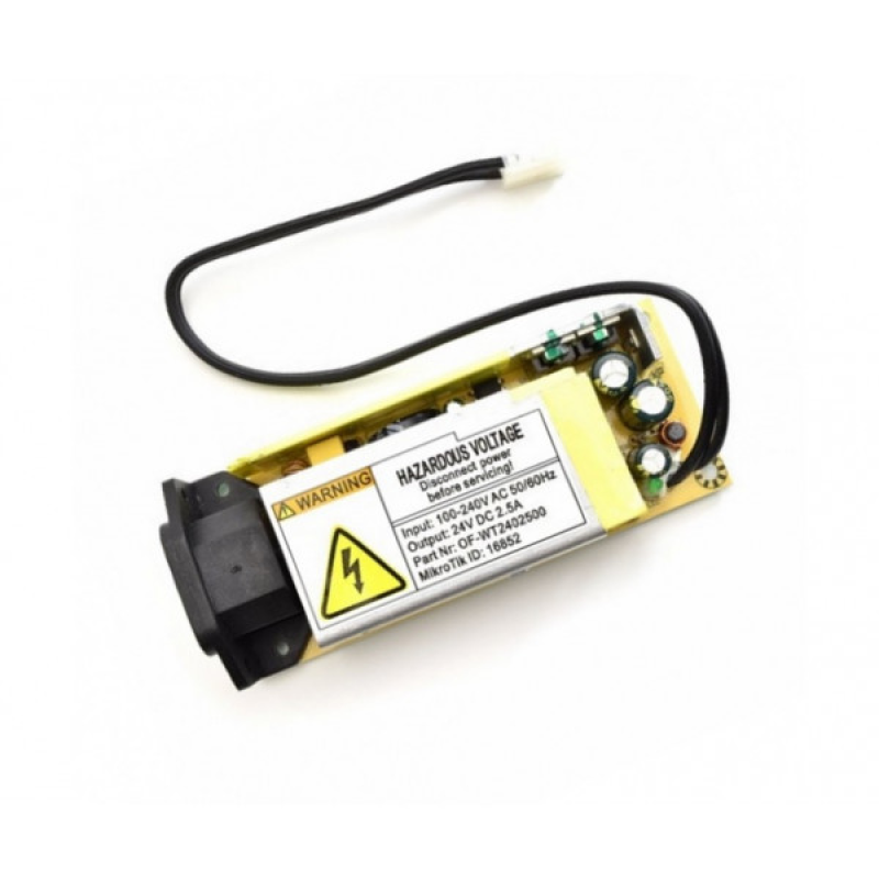Блок живлення Mikrotik 24v 2.5A internal power supply for CCR1009-7G-1C-1S+ and CRS317-1G-16S+R (24V2APOW)