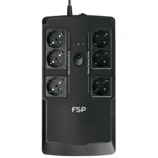 ДБЖ FSP NanoFit 600, 600ВА/360Вт, USB, LED, 6*SCHUKO AVR (PPF3602301)