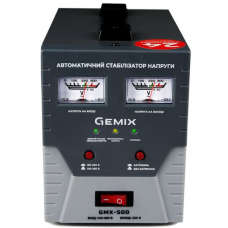 Стабілізатор напруги Gemix GMX-500, 500ВА/350Вт (GMX-500)