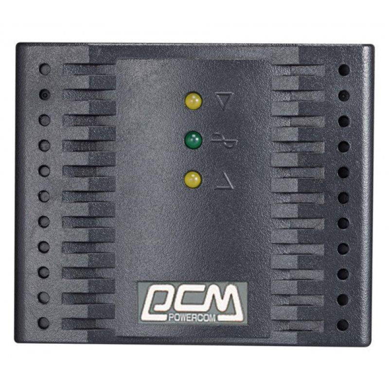 Стабілізатор напруги PowerCom TCA-1200 чорний, 4xEURO (TCA-1200 Чорний)
