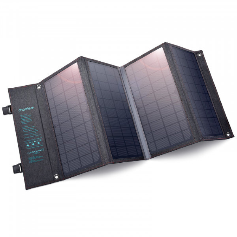 Сонячна панель для УМБ Choetech 36W Type-C PD 3.0 20W Max + QC 3.0 18W Max (SC006)