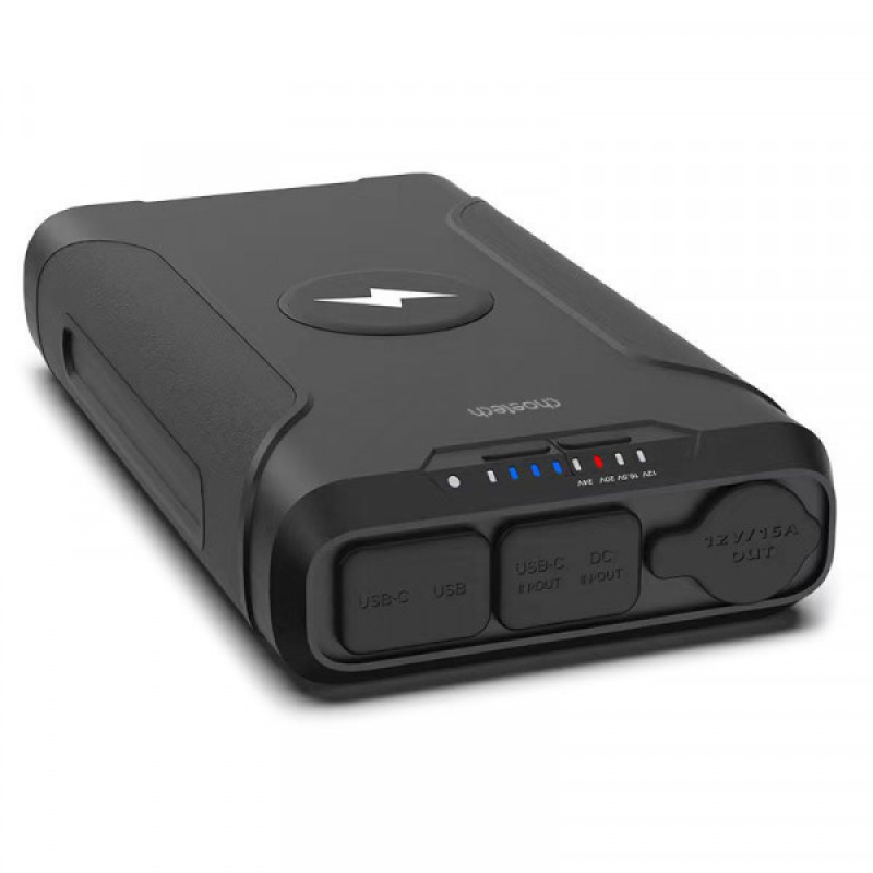 УМБ Choetech 69600mAh, PD3.0 65W USB-Cх2, Car 12V/15A, DC 5-24V/2A, USB 18W, QI10W, LED + БЖ (B661-EUBK)