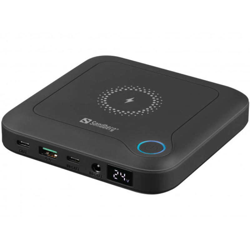 УМБ Sandberg 24000 mAh All-in1 Laptop 12-24V/4А, USB, Type-C OUT PD (420-57)