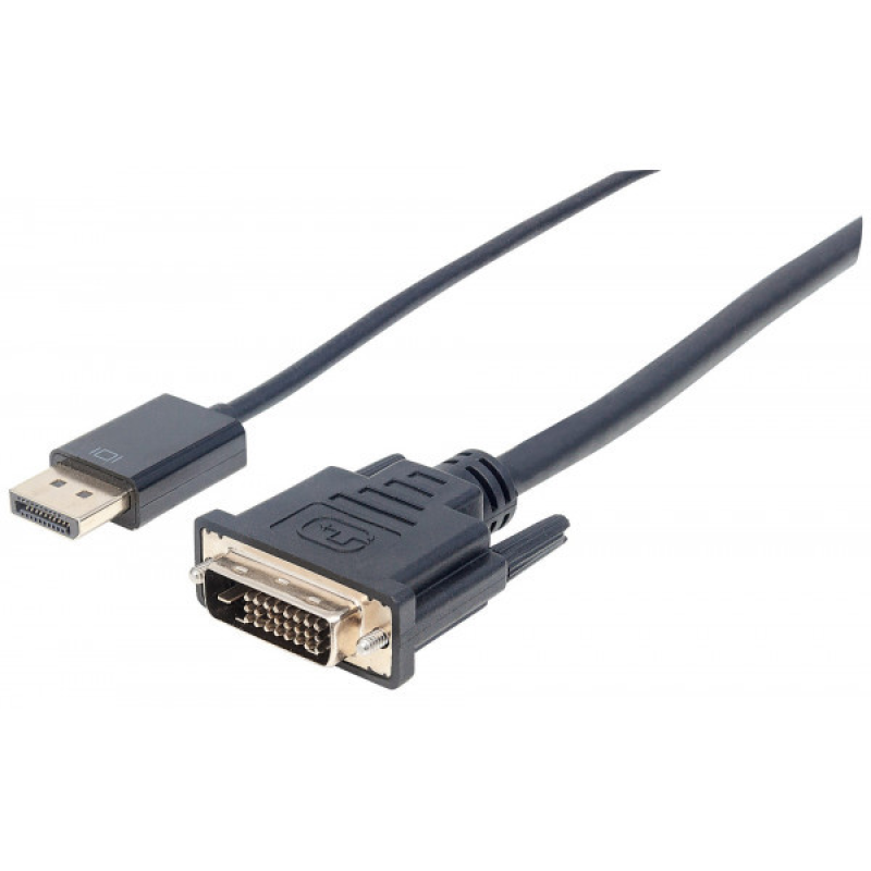 Кабель DisplayPort M — DVI-D 25 M, 3.0 м, Manhattan (152136) Кабель DisplayPort M — DVI-D 25 M, 3.0 м, Manhattan (152136)