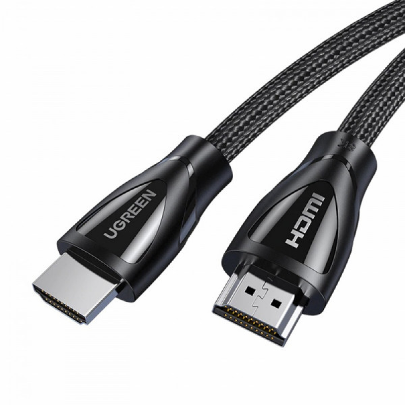 Кабель HDMI M - M, 1.0 м, V2.1 With Braid 8K@60Hz/4K@120Hz, HD140 UGREEN Чорний (80401)