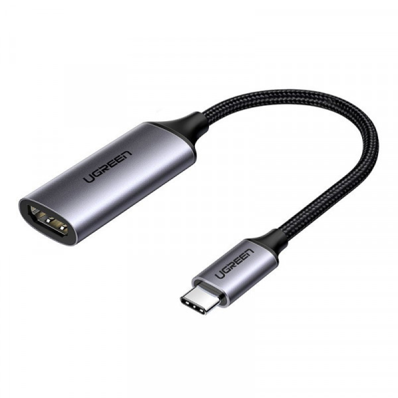 Перехідник USB 2.0 Type C --> HDMI V2.0 4K@60Hz 10 См CM297 UGREEN Сірий (70444)