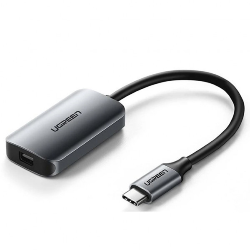 Перехідник USB 2.0 Type-C --> Mini DP 4K@60Hz 10 См CM236 UGREEN Сірий (60351)