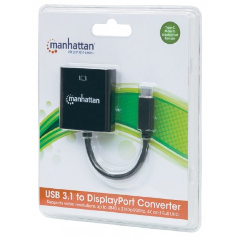Перехідник USB3.1 Type-C --> DisplayPort (F), Manhattan (152020)