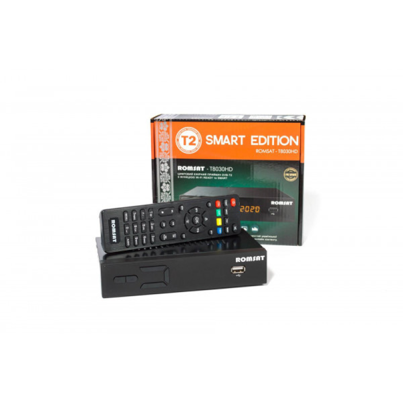 TV Тюнер Romsat T8030HD, DVB-T2, пульт ДК (T8030HD)
