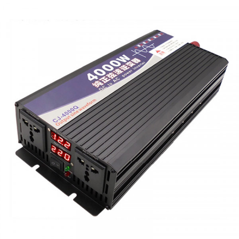 Інвертор автомобільний Choetech 12\220V 2000Вт, чиста синусоїда (CJ4000Q-BK-ZX)