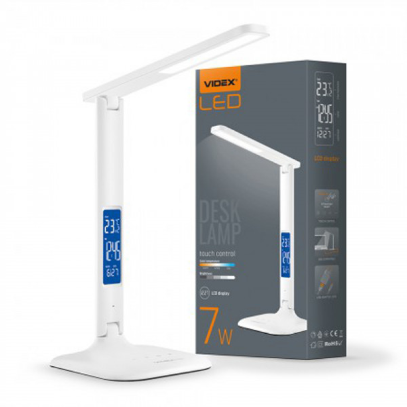 LED лампа настільна VIDEX VL-TF05W 7W 3000-5500K 220V (24714)