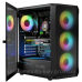 Корпус LogicConcept PORTOS MESH+GLASS ARGB fans 4x120 mm BLACK без БЖ ATX (AT-PORTOS-10-00000-0002)