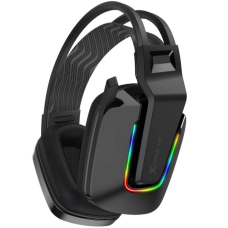 ІГРОВА ГАРНІТУРА XTRIKE ME GH-712, USB+3.5ММ, RGB, КАБЕЛЬ 2М, ЧОРНА (GH-712)