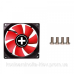 Вентилятор для корпусу 80 mm Xilence XPF80.R black/red, Retail Box (XF037)