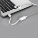 Звукова карта USB AUX jack, TRRS (Mic & Ear), ALC4042 Ugreen Біла US206 (30712)