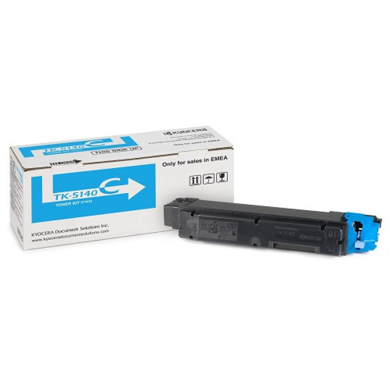 Kyocera TK-5140C, 1T02NRCNL0 — оригінальний тонер картридж Kyocera TK-5140C, 1T02NRCNL0 — оригінальний тонер картридж