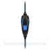 Ігрова гарнітура Defender Warhead G-390 LED чорно-синя, кабель 1,8 м (64039)