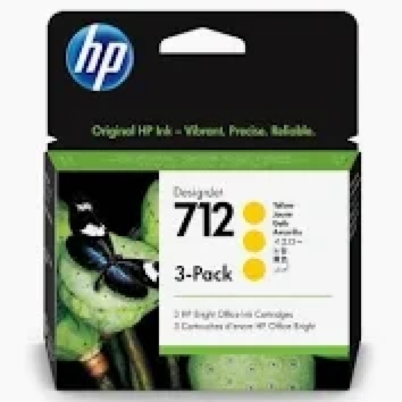 HP 712 DesignJet Т230/Т630/650 Yellow 3-Pack 29-ml 3ED79A HP 712 DesignJet Т230/Т630/650 Yellow 3-Pack 29-ml 3ED79A