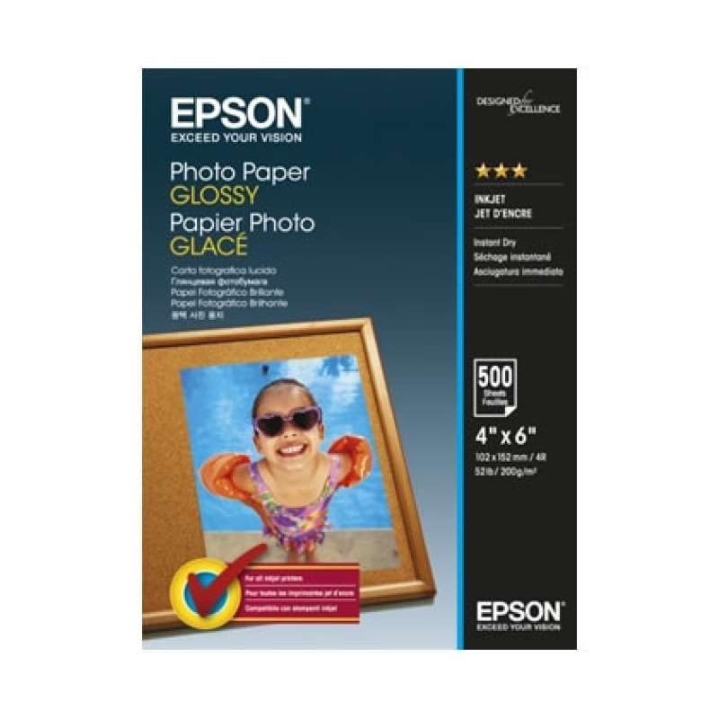 Epson Glossy Photo Paper 100mm x 150mm, 500 л. (C13S042549) Epson Glossy Photo Paper 100mm x 150mm, 500 л. (C13S042549)