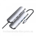 Док-станція USB3.1 Type-C --> HDMI/USB 3.0x2/RJ45/USB-C/SD/TF/TRRS 3.5mm/PD 100W Hub 9-in-1 Vention (TOMHB)