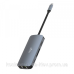 Док-станція USB3.1 Type-C --> HDMI/USB 3.0x3/RJ45/SD/MicroSD/PD 100W Hub Pro 8-in-1 Media-Tech (MT5044)