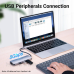 Док-станція USB3.1 Type-C --> HDMI/USB 3.0x3/RJ45/SD/TF/PD 100W Hub 8-in-1 Vention (TOKHB)