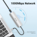 Док-станція USB3.1 Type-C --> HDMI/USB 3.0x3/RJ45/SD/TF/PD 100W Hub 8-in-1 Vention (TOKHB)