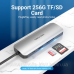 Док-станція USB3.1 Type-C --> HDMI/USB 3.0x3/RJ45/SD/TF/PD 100W Hub 8-in-1 Vention (TOKHB)