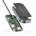 Док-станція USB3.1 Type-C --> HDMI/USB 3.0x3/TF,SD/Type C PD/3.5mm Темно-сіра Baseus (CAHUB-WJ0G)
