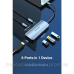 Док-станція USB3.1 Type-C --> HDMI/USB-C Gen 1/USB 3.0x3/PD 100W Hub 6-in-1 Vention (TOFHB)