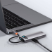 Док-станція USB3.1 Type-C --> USB Type C PD 100W/HDMI 4K 60 Hz/3*USB 3.2 Gen1/ 5in1 Baseus (CAHUB-CX0G)