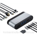 Док-станція USB3.2 Type-C-->2xHDMI/2xDP/2xUSB-C/100W + БЖ 16