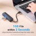 Хаб USB 3.0 -> 3хUSB 3.0/RJ45 Gigabit чорний Vention (CHNBB) Хаб USB 3.0 -> 3хUSB 3.0/RJ45 Gigabit чорний Vention (CHNBB)