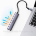 Хаб USB 3.0 Type-C -> 3xUSB 3.0 + RJ45 1000M CM475 Сірий UGREEN (20932)