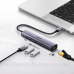 Хаб USB 3.0 Type-C -> 3xUSB 3.0 + RJ45 1000M CM475 Сірий UGREEN (20932)