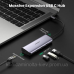 Хаб USB 3.1 Type-C -> 3хUSB 3.0 + RJ45 1000M Ethernet сірий UGREEN (60718)