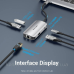 Хаб USB 3.1 Type-C -> 3хUSB 3.0/RJ45 Gigabit/PD 100W 5-in-1 Vention (TNFHB)
