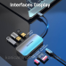 Хаб USB 3.1 Type-C -> 3хUSB 3.0/SD/TF/PD 100W 6-in-1 Vention (TNHHB)