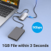 Хаб USB 3.1 Type-C -> 3хUSB 3.0/SD/TF/PD 100W 6-in-1 Vention (TNHHB)