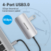 Хаб USB 3.1 Type-C -> 4хUSB 3.0/PD 100W 5-in-1 Vention (TNBHB)