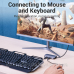 Хаб USB 3.1 Type-C -> 4хUSB 3.0/PD 100W 5-in-1 Vention (TNBHB)