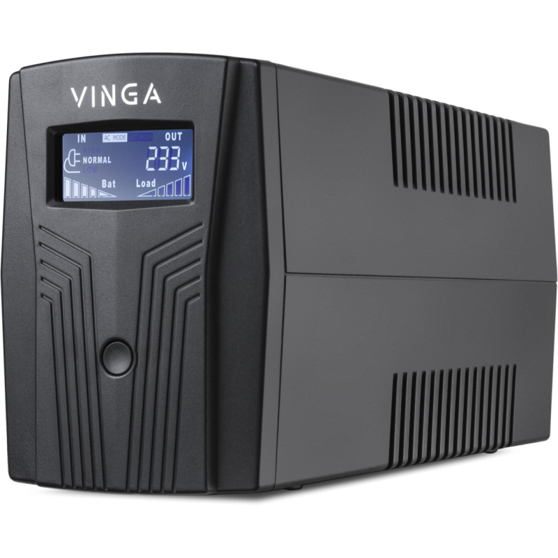 Пристрій безперебійного живлення Vinga LCD 800VA plastic case with USB (VPC-800PU) Пристрій безперебійного живлення Vinga LCD 800VA plastic case with USB (VPC-800PU)