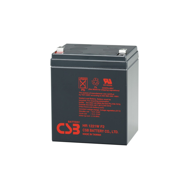 Батарея до ДБЖ 12В 5 Ач CSB (HR1221W F2)