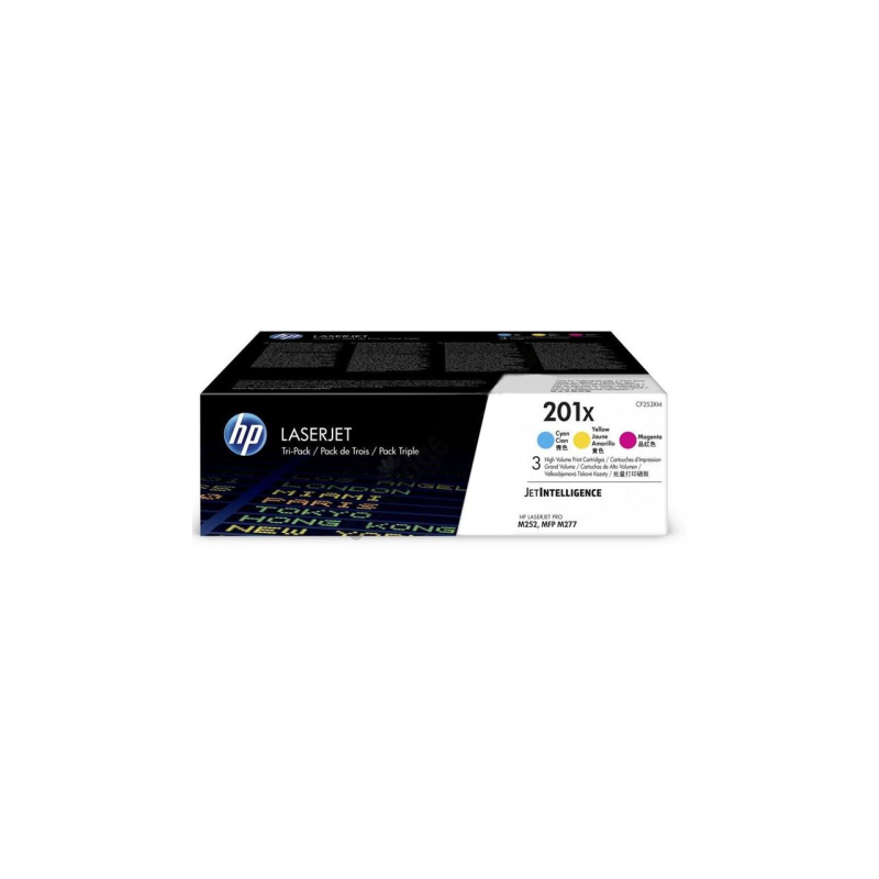 Картридж HP CLJ 201X CYM (CF401X,CF402X,CF403X) Tri-Pack (CF253XM)