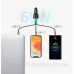Автозарядка 3xUSB 69W (USB-C+USB-A) QC 3.0 Чорна (CD239) UGREEN (20467)