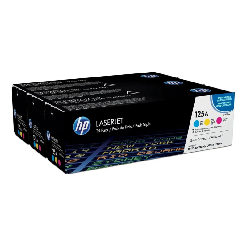 Картридж HP CLJ 125A CMY Tri-Pack CP1215/ CP1515 (CB541/542/543) (CF373AM)