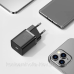 Зарядний пристрій 1xUSB 20W (USB-C) + Cable Type-C Чорний Baseus (TZCCSUP-B01)