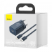 Зарядний пристрій 1xUSB 20W (USB-C) + Cable Type-C Синій Baseus (TZCCSUP-B03)